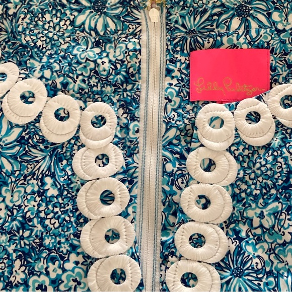 Lilly Pulitzer Blue and White Mini Dress - Picture 5 of 8